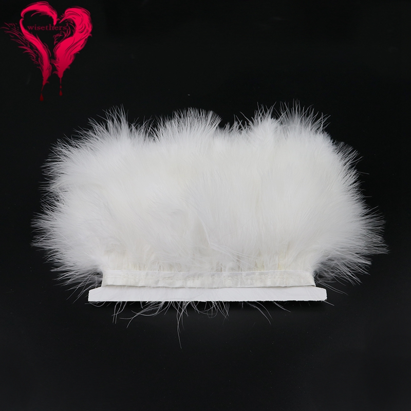 Feather Trim Marabou - 1 metr fantazyjnych, miękkich, puszystych, kolorowych