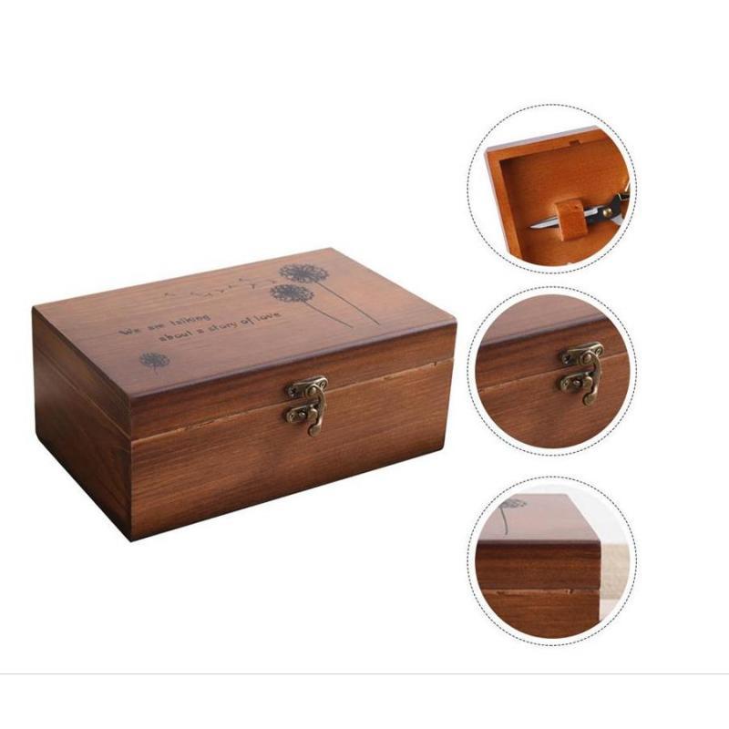 Craft Embellishment Storage - Drewniany organizer na przybory do szycia,