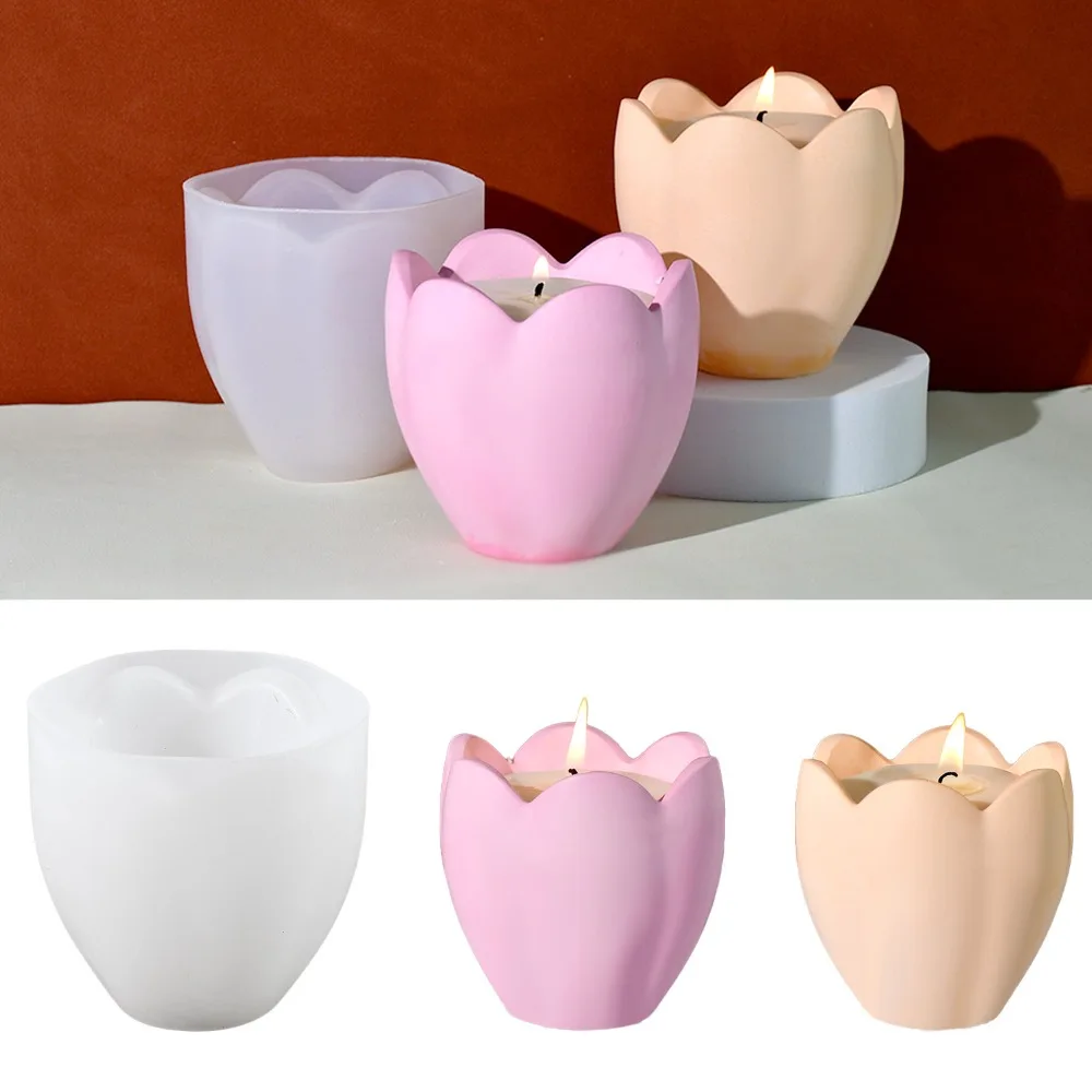 Craft Embellishment Storage - Świecznik tulipanowy formy silikonowe kwiat żywica