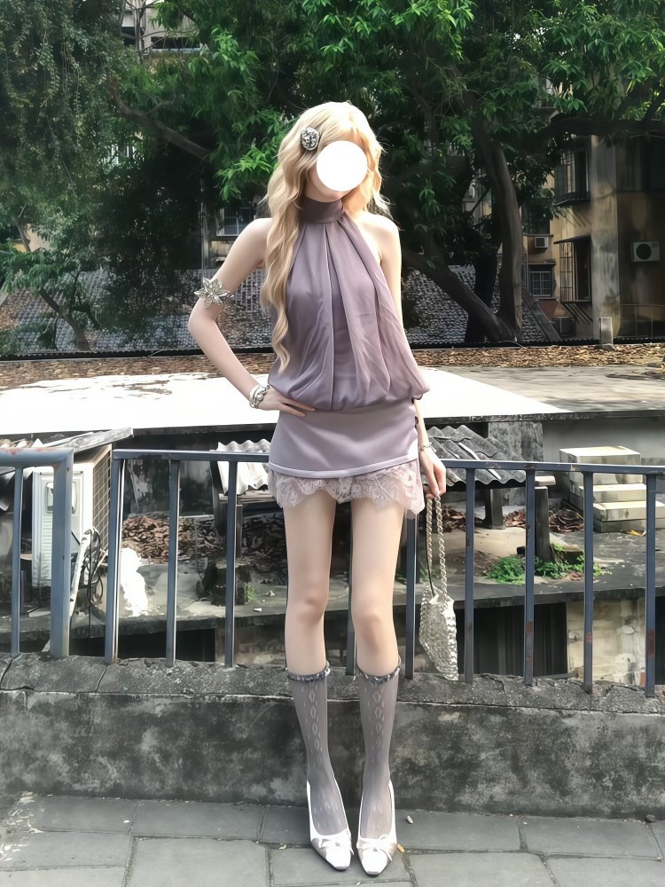 Słodki zestaw Lolita 2-częścio – Lace Ribbon Trim recenzja i cena