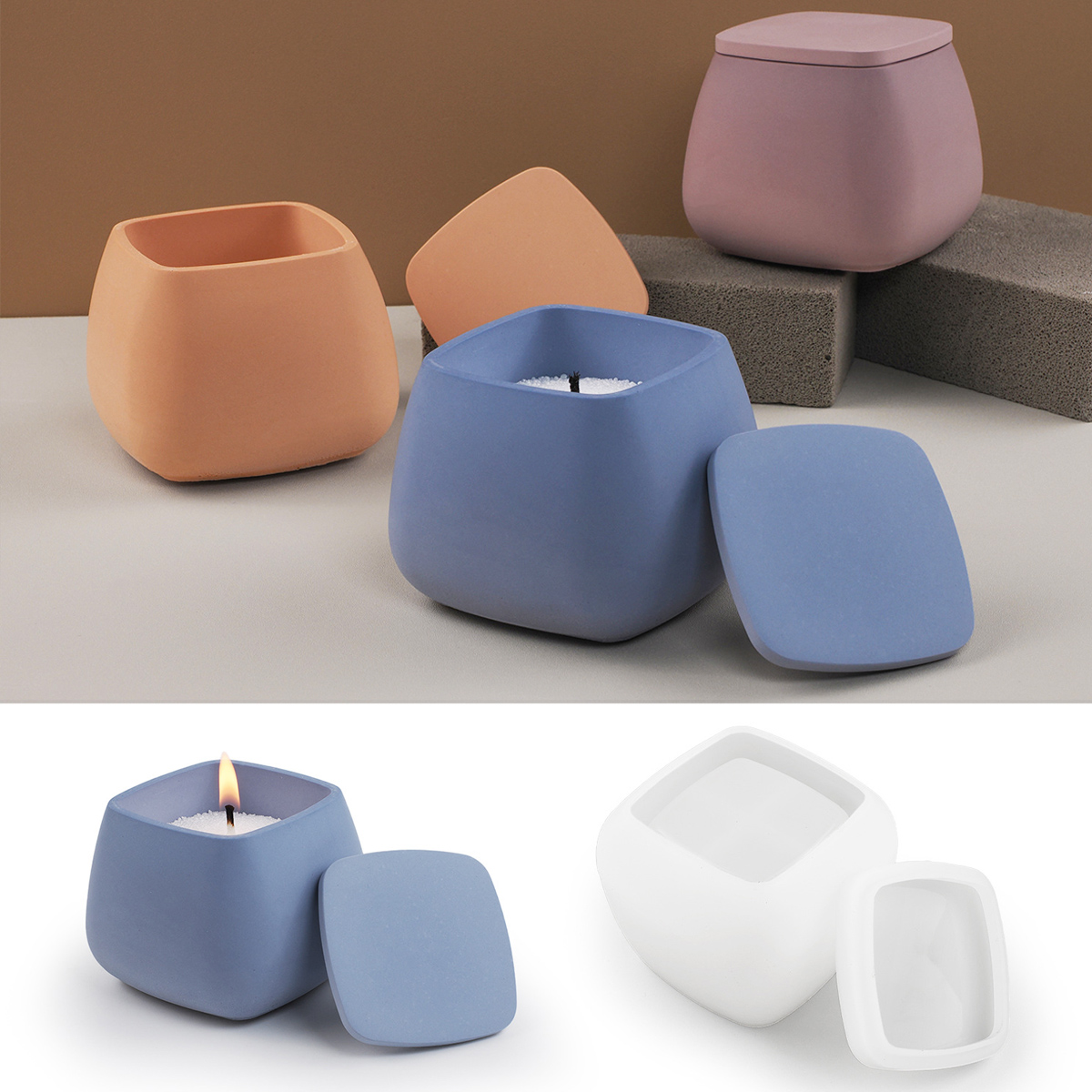 Kwadratowy słoik na świecę Sil – Craft Embellishment Storage recenzja i cena