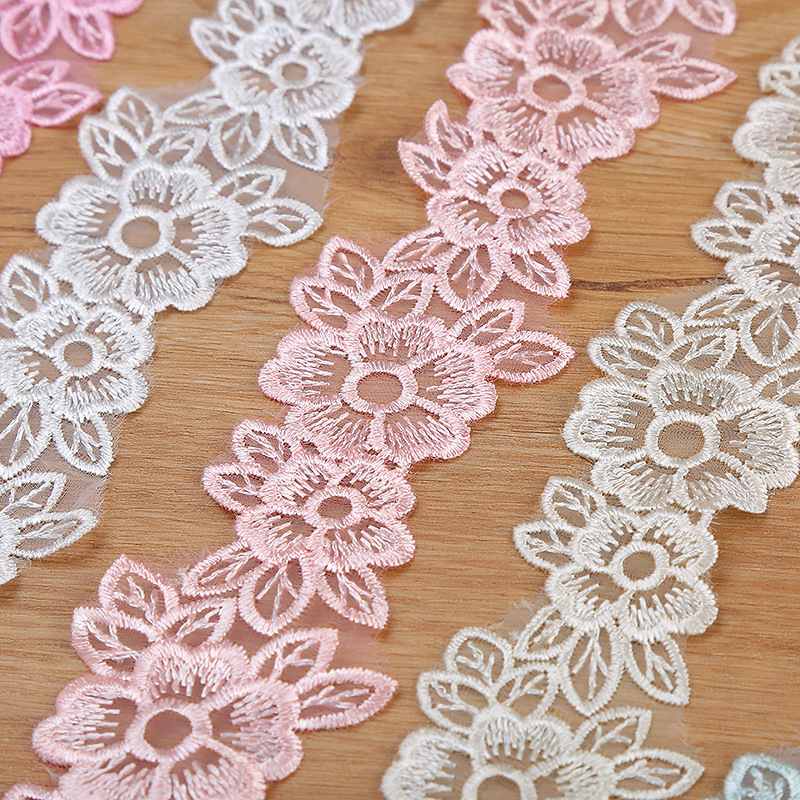 5CM szerokość haftowany kwiat  – Lace Ribbon Trim recenzja i cena