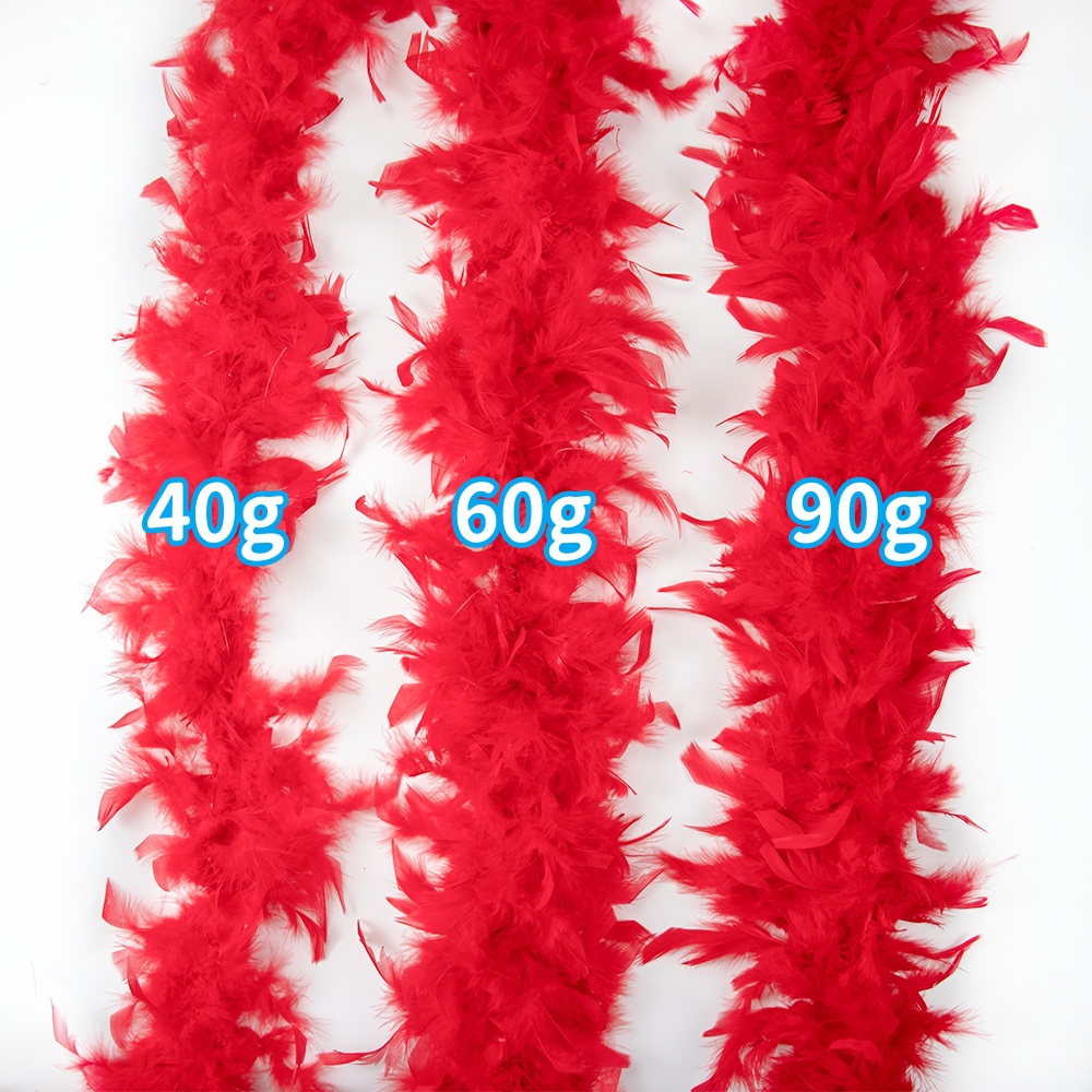 Czerwone pióra marabuta boa, p – Feather Trim Marabou recenzja i cena