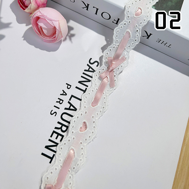 1yard Bow Pleated Lace Lolita  – Lace Ribbon Trim recenzja i cena