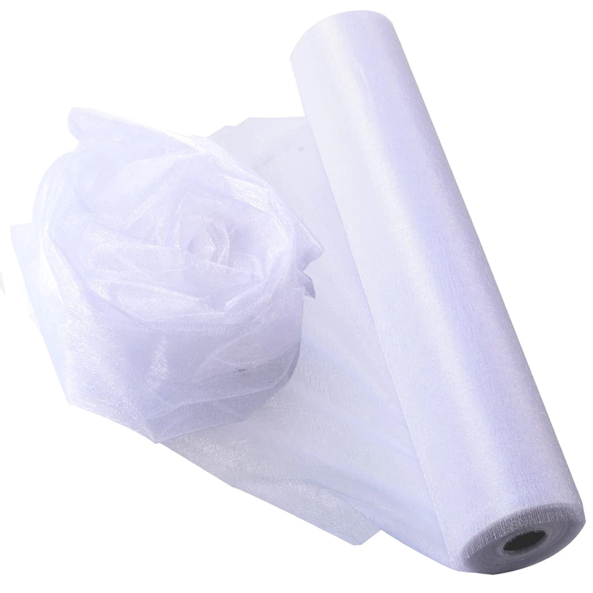 Kryształowa organza, tiul - 5  – Organza Ribbon Spool recenzja i cena